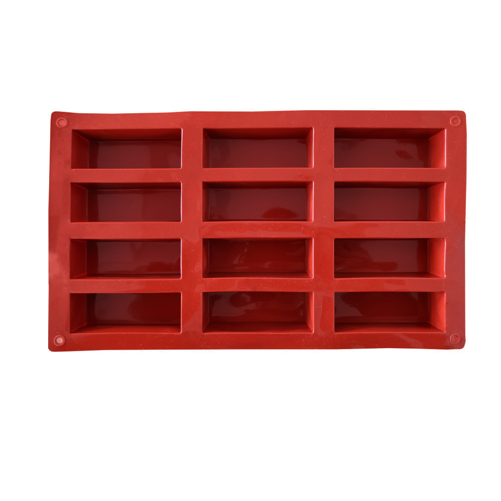 12 líneas 133 molde de silicona pastel helado pudín molde de postre jabón utensilios