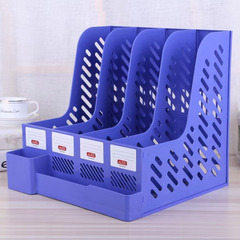 Office supplies stationery file rack A4 creative desktop with storage box data rack plastic four-link file basket
