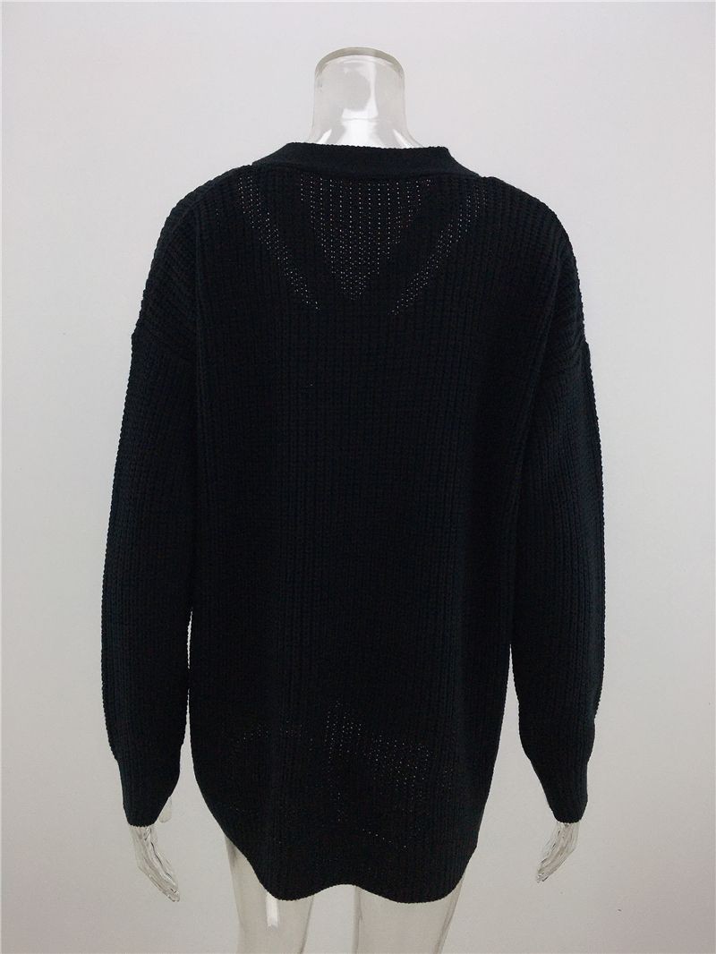 Regular Sleeve Sleeve Type Wholesale Women's Casual Solid Color Long Sleeve Sweaters & Cardigans