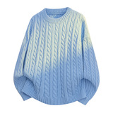 2026秋冬新款运动风青少年宽松圆领套头加厚保暖可机洗针织毛衫，男装针织衫/毛衣，星座614