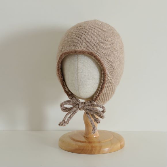 Sombreros para niños coreanos ins otoño e invierno sombreros de lana de punto simples para hombres y mujeres, gorros de protección para los oídos cálidos de estilo occidental para bebés