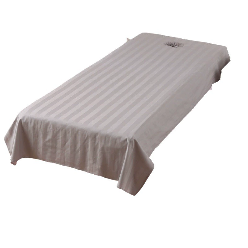 Cotton cosmetic sheet, curtain, white massager, for beauty salons, increased thickness
