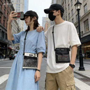 New Trendy Men's Small Wallet, Sports Cycling Backpack, Japanese-Style Crossbody Shoulder Bag, Women's Fashion Student Phone Bag New Trendy Men's Small Wallet, Sports Cycling Backpack, Japanese-Style Crossbody Shoulder Bag, Women's Fashion Student Phone Bag