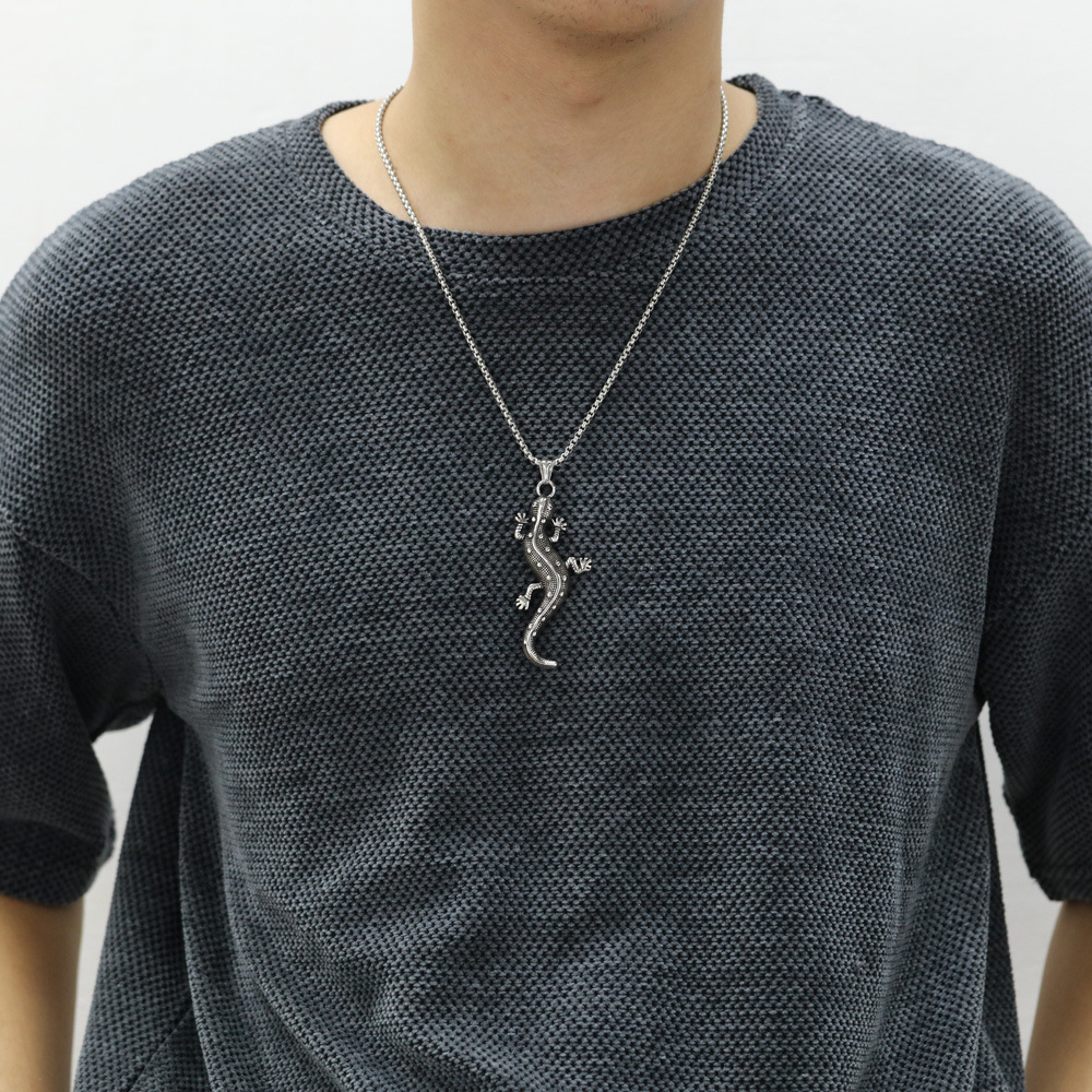 Style Simple Géométrique Acier Au Titane Placage Hommes Charmes Pendentif display picture 5