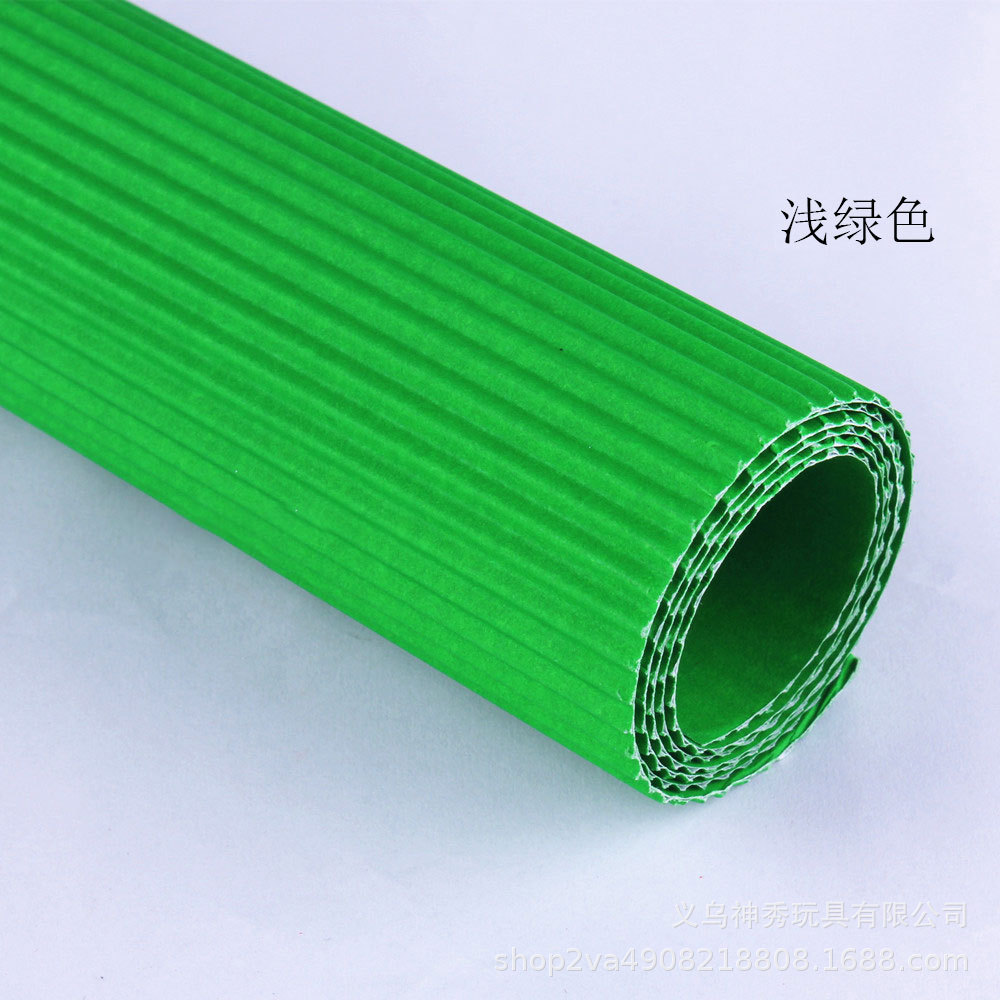 Onda de papel corrugado papel crepe engrosada cartón material hecho a mano DIY color origami