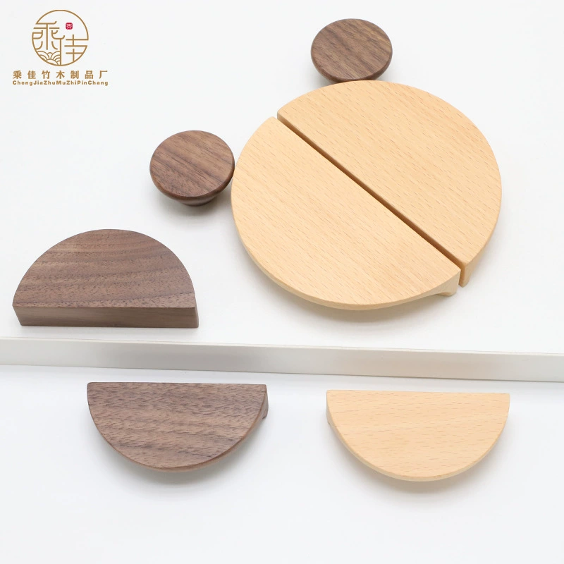 Производитель оптовая продажа полукруглая ручка дверца шкафа ящик шкаф деревянная ручка шкаф двойная дверь круглая ручка-гриб с одним отверстием