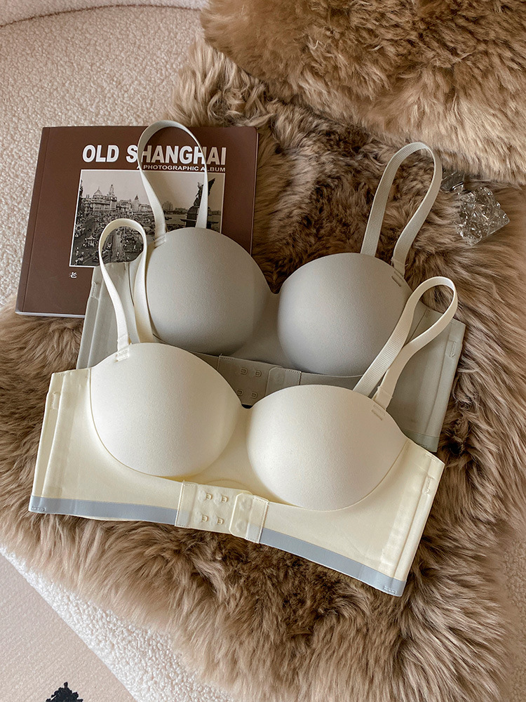 A3366 antideslizante sin tirantes pequeño pecho empuje hacia arriba gran belleza espalda sujetador chica Anti-exposición vestido de novia cubierta de la ropa interior