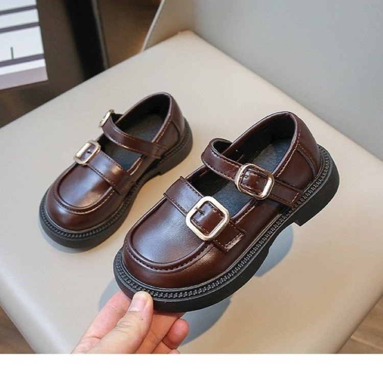 Zapatos de cuero de niñas zapatos princesa 2026 primavera y otoño nueva niña negra espectáculo de campus zapatos para niños coreanos image 8