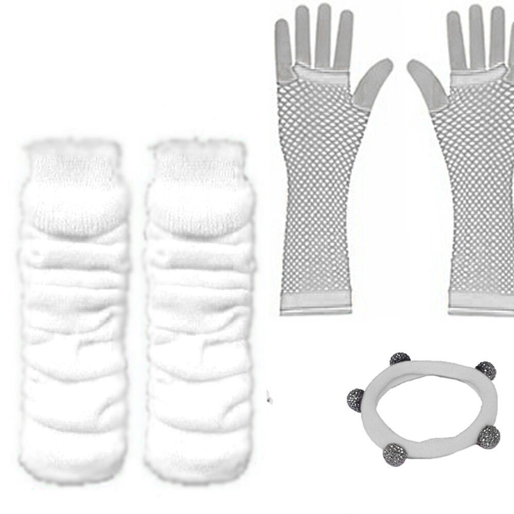 1980s despedida de soltera 80s maquillaje de mujer accesorios de vestuario collar de color conjunto de pulseras