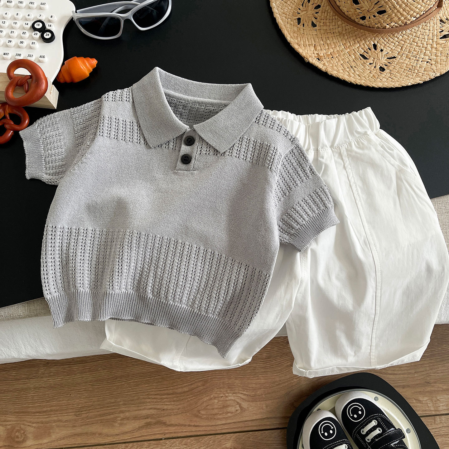 Summer children's knitted set for boys