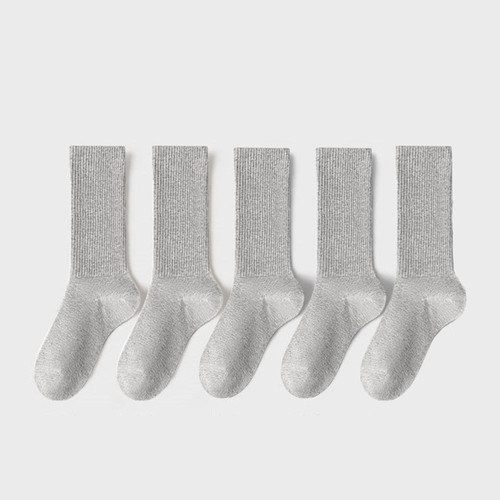 High-top solid color men's and women's socks, macaron-colored stockings, street fashion socks, ins-style European and American sports cotton socks, skateboard socks