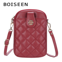 BOISEEN 品牌包清仓手机包欧美时尚菱格纹斜挎包大容量单肩包女