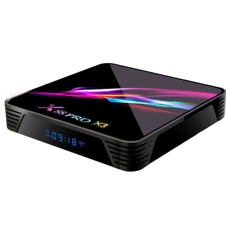X88 PRO X3 медиаплеер-топбокс Android 9.0 S905X3 4Г/64Г 8K HD сетевой TV-бокс
