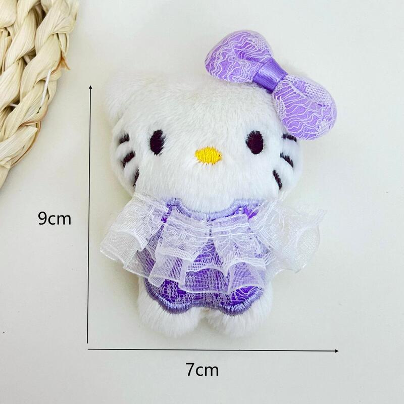 新款可爱穿裙子kitty猫钥匙挂件卡通毛绒少女心猫咪学生背包挂件|undefined