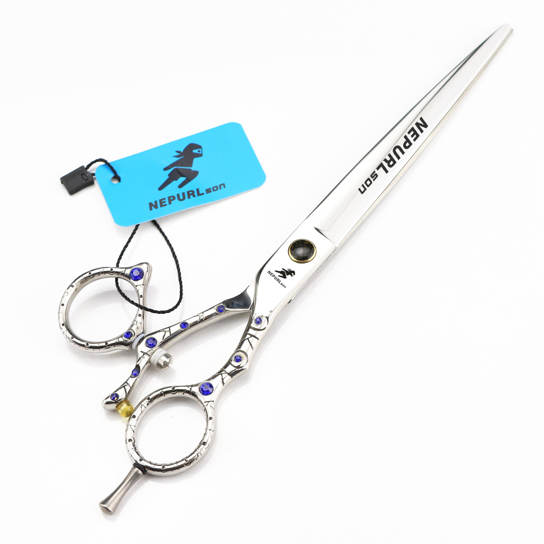 8.0寸奈普森  Gao档 尾柄镶砖 宠物美容飞剪 美容剪转柄 送包