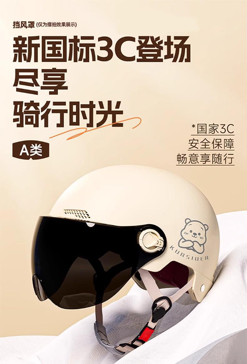 Helmet for Summer Electric Vehicle and Motorcycle Use, Unisex, Sun Protection, Breathable, Cute Half Helmet for Outdoor Riding