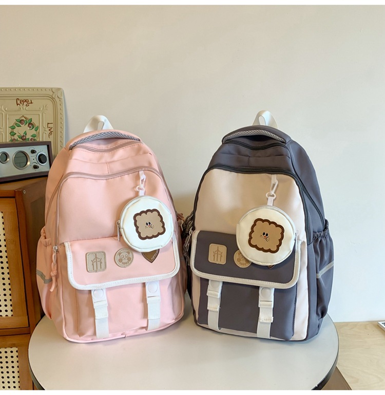 Kids Backpacks New Junior High School High School School Pink Girl Junior High School High School Student Backpack_voghion.com