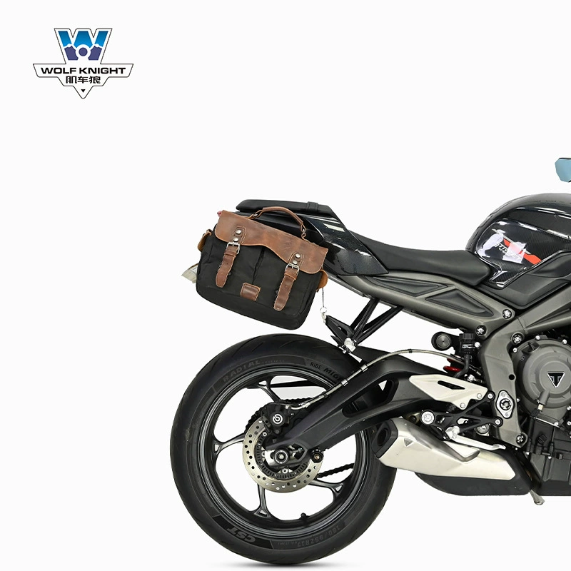 Подходит для Triumph Street Triple 765 — боковая сумка с быстросъёмом, ретро боковой кофр, модифицированная сумка для шлема