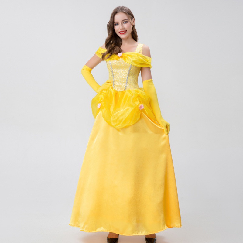 (2개) 2023 만 성일 성인 여성 백설 공주 원피스 무대 공연 코스프레 안나 아이샤 의상 성인