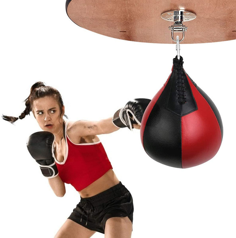 Boxeo Bola de pera Sanda Bola de velocidad adulto Bola de ventilación dispositivo universal colgante Spinner combinación de Metal accesorios traje