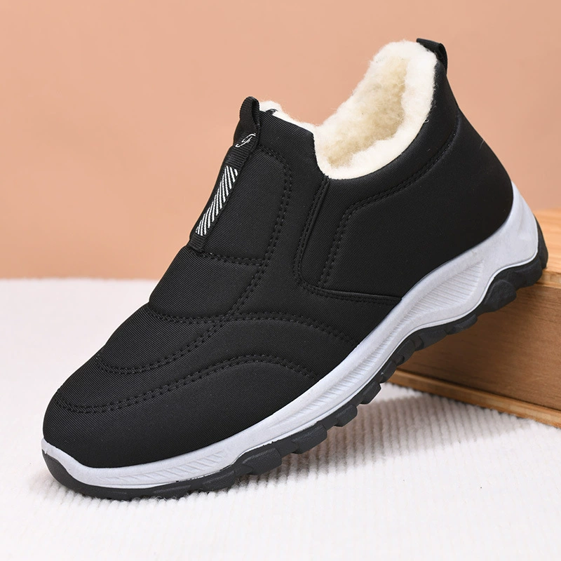 Зимние тепло-ботинки из хлопка, унисекс обувь на slip-on, размеры 36–44