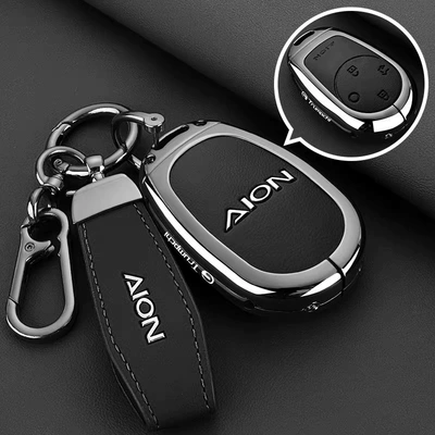 Key Cover Aion Rt Aion | Static Rod/Key Bag - black-leather-rope-buckle-hanging-buckle