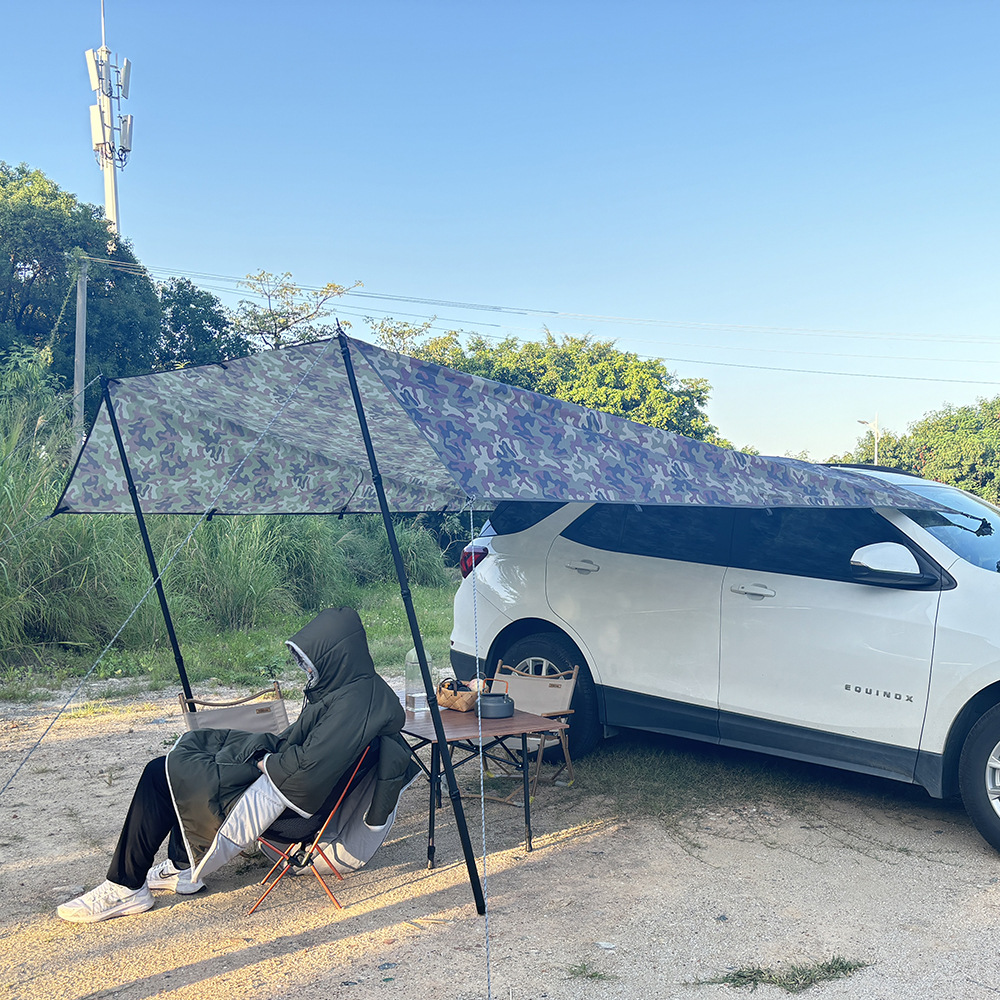 Car awning account portable camping SUV side account self-driving rainproof sunscreen outdoor suction cup car side account