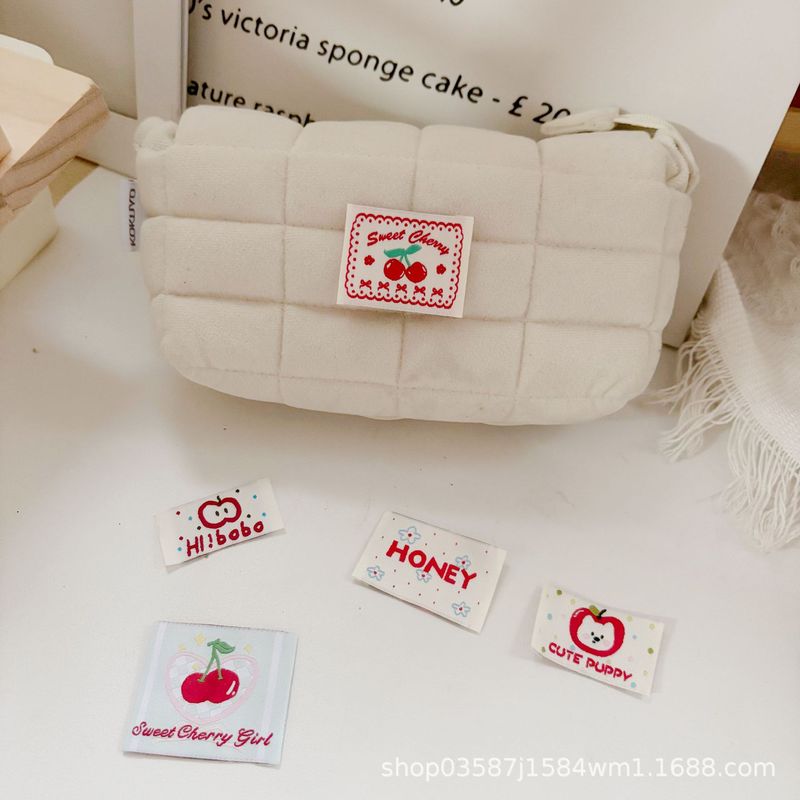 韩系贴布手工diy服装织唛领标箱包袜子围巾娃衣布标缝纫补丁标签|undefined