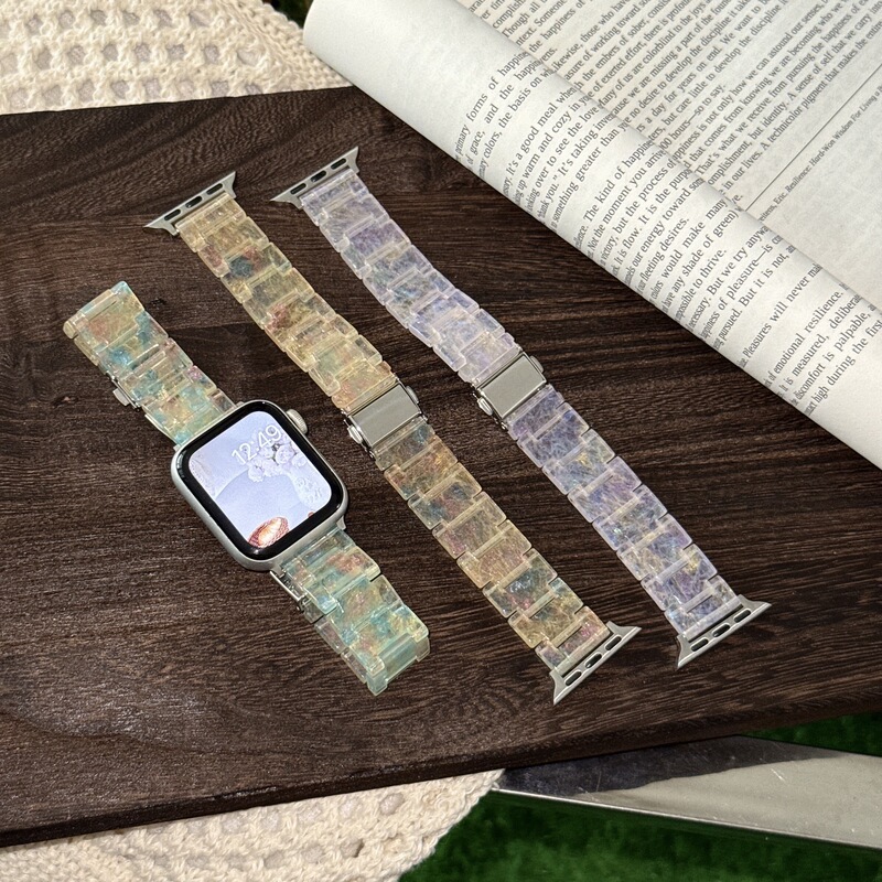 Quicksand Pattern Resin Watch Strap Suitable for Apple Watch 10 11 Huawei Fit5 Gt6 Xiaomi 18 20 22 Wristband Quicksand Pattern Resin Watch Strap Suitable for Apple Watch 10 11 Huawei Fit5 Gt6 Xiaomi 18 20 22 Wristband