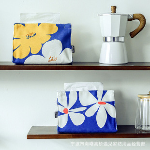 Creative flannel paper towel bag pumping paper bag kitchen living room household household paper towel set car car Japanese tissue box