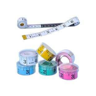 Factory direct soft ruler PVC transparent wine glass ruler color tape measure clothing measuring tape measure three-way ruler