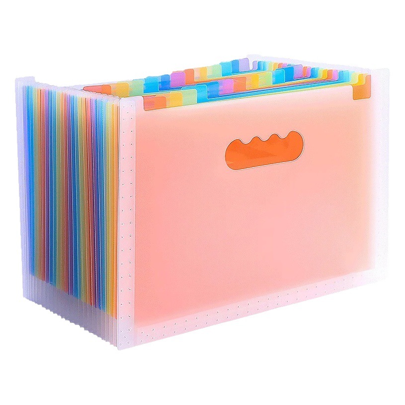 Bolsa de órgano vertical carpeta portátil multi-capa retráctil estudiante almacenamiento papel de gran capacidad de organización artefacto