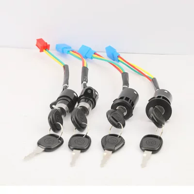 for Three-Wheel Vehicles, Three-Wire Lock with: Helmet lock