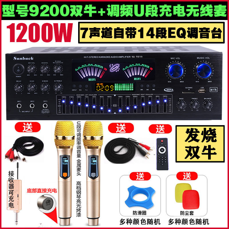 5チャンネルパワーアンプ家庭用ハイパワーパワーアンプKTVプロフェッショナルフィーバーバスデジタル7チャンネル5.1パワーアンプ|undefined