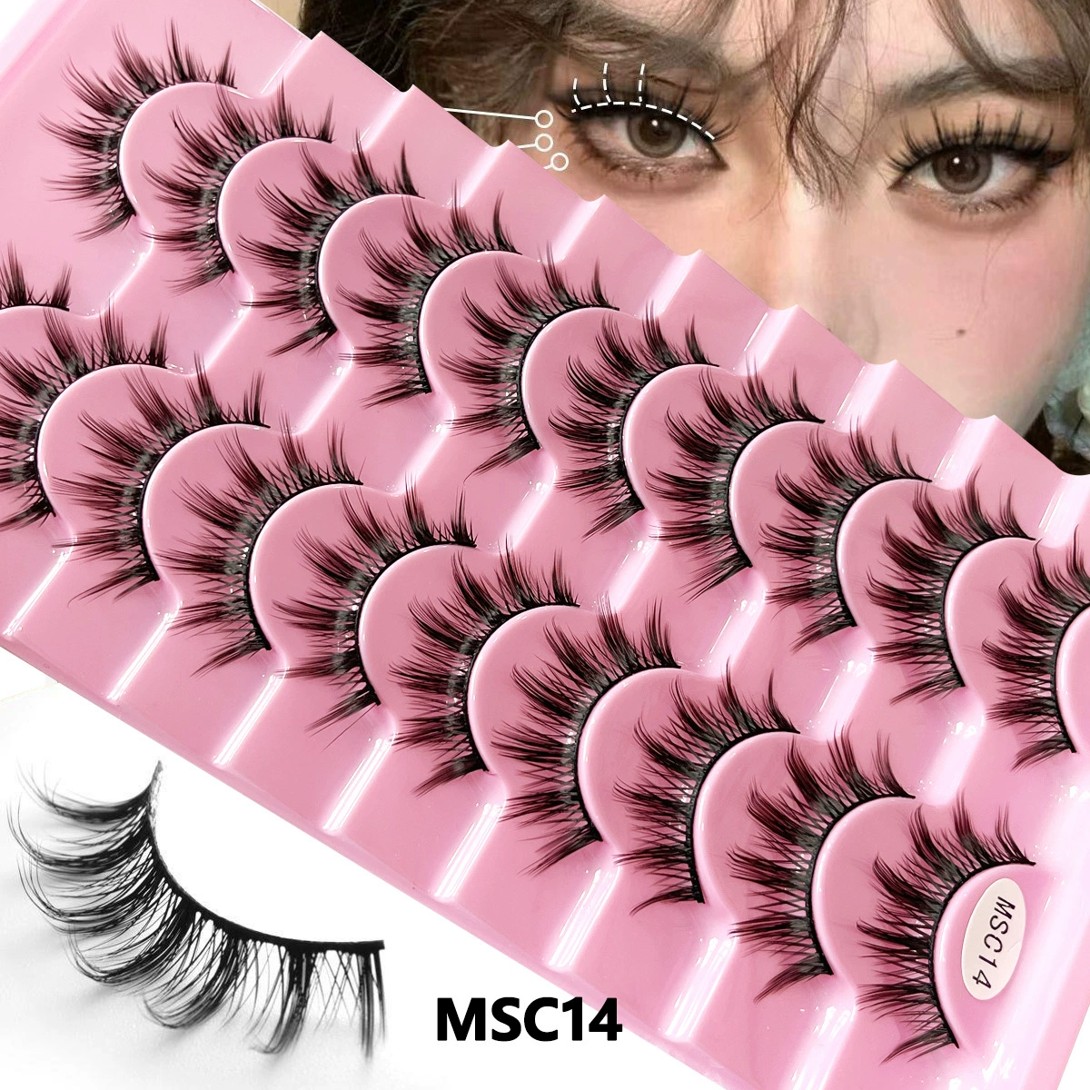 (Cross-border trading), false eyelashes, comics for eyelashes, 10 pair