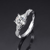 Elite wedding ring for beloved, classic jewelry, one carat, wholesale