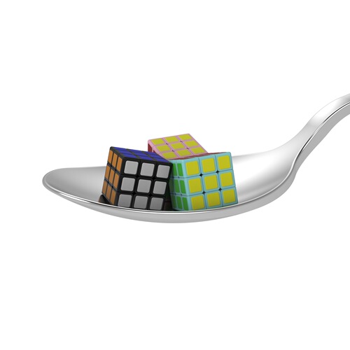 Mini 1cm three-level Rubik's Cube 1cm miniature small size can be rotated to restore ultra-small exercise learning children's toy