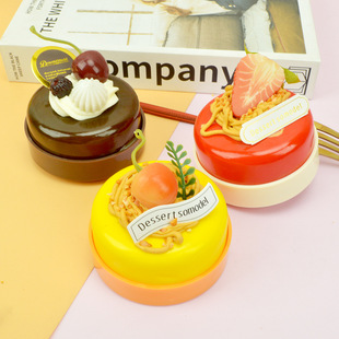 Simulated Food Miniature Birthday Cake Model 7cm Mini French Cake Gourmet Refrigerator Magnet Simulated Food