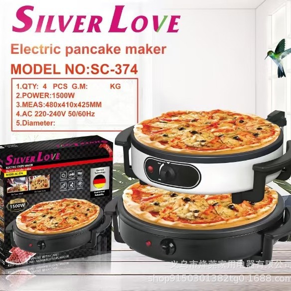 Panas de tostado grandes venta en caliente transfronteriza europea hogar pizza estándar europeo multifuncional galleta eléctrica galleta eléctrica calefacción doble cara galleta eléctrica galleta para tostar panqueques image 1