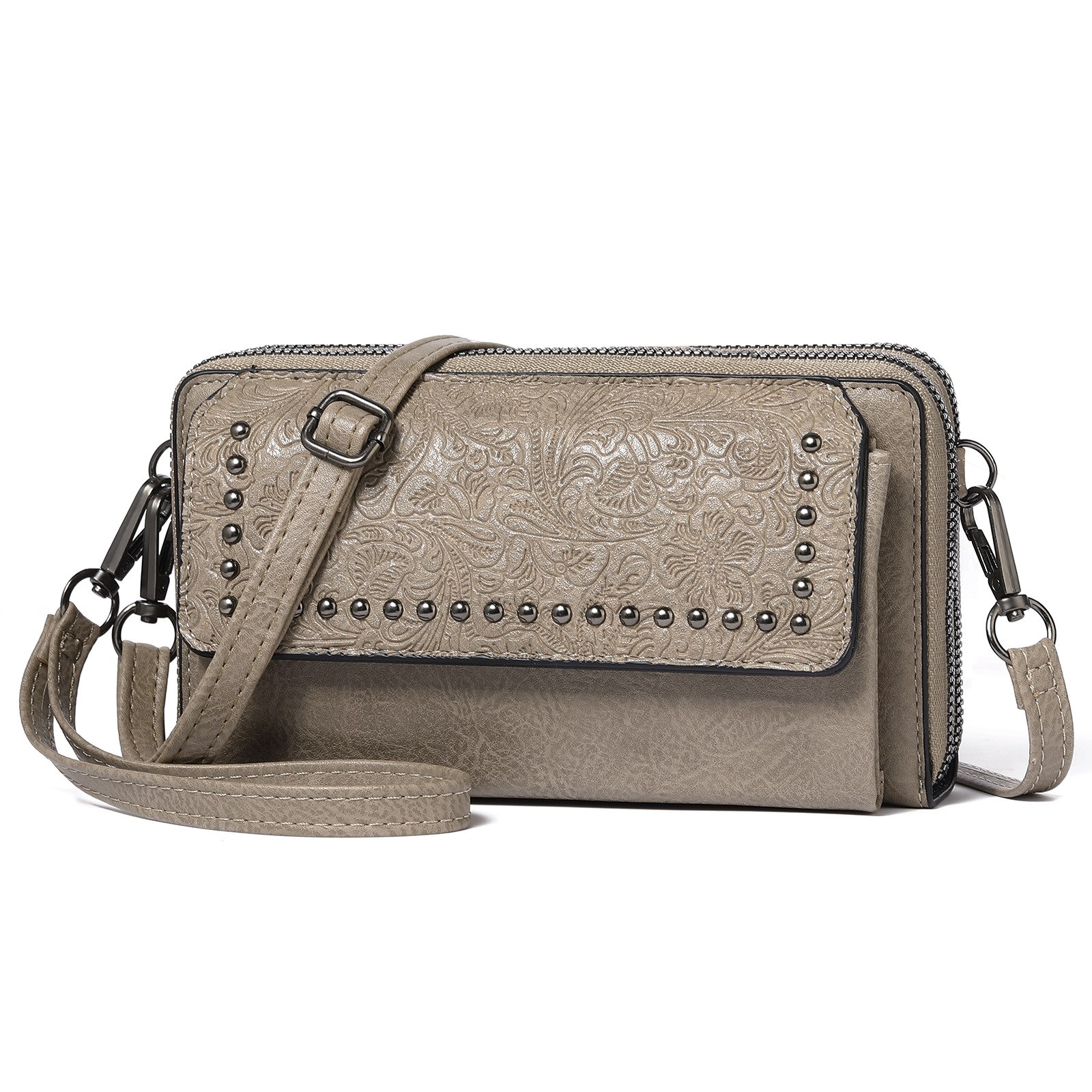 Borsa a tracolla da donna con rilievo stile europeo_voghion.com