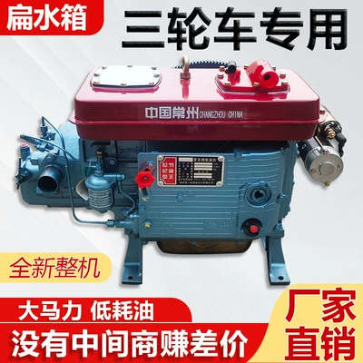 Changzhou Diesel Engine Tricycle Flat Water Tank Single Cylinder 18 20 22 25 Horsepower Engine Universal for Wuzheng Shifeng