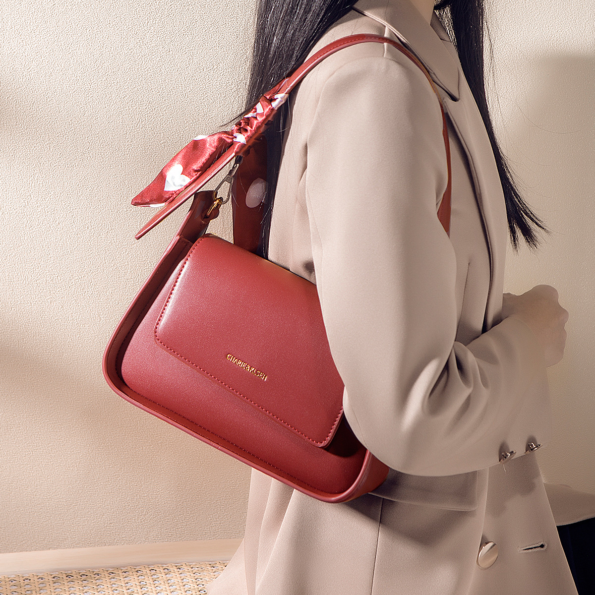 Hong Kong compra bolsos rojos para mujeres 2025 nuevo bolso de brazo bolso de novia bolso de boda bolso de mano diario