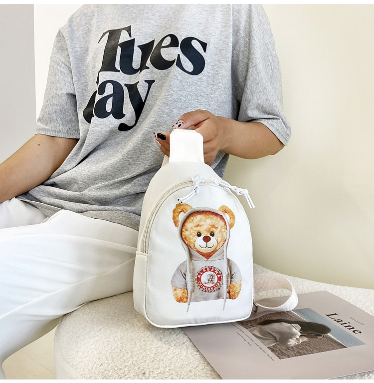 Women's crossbody bag, trendy phone anti-loss strap, fashionable and individual bag, fresh and clean canvas phone bag, single-shoulder bag undefined