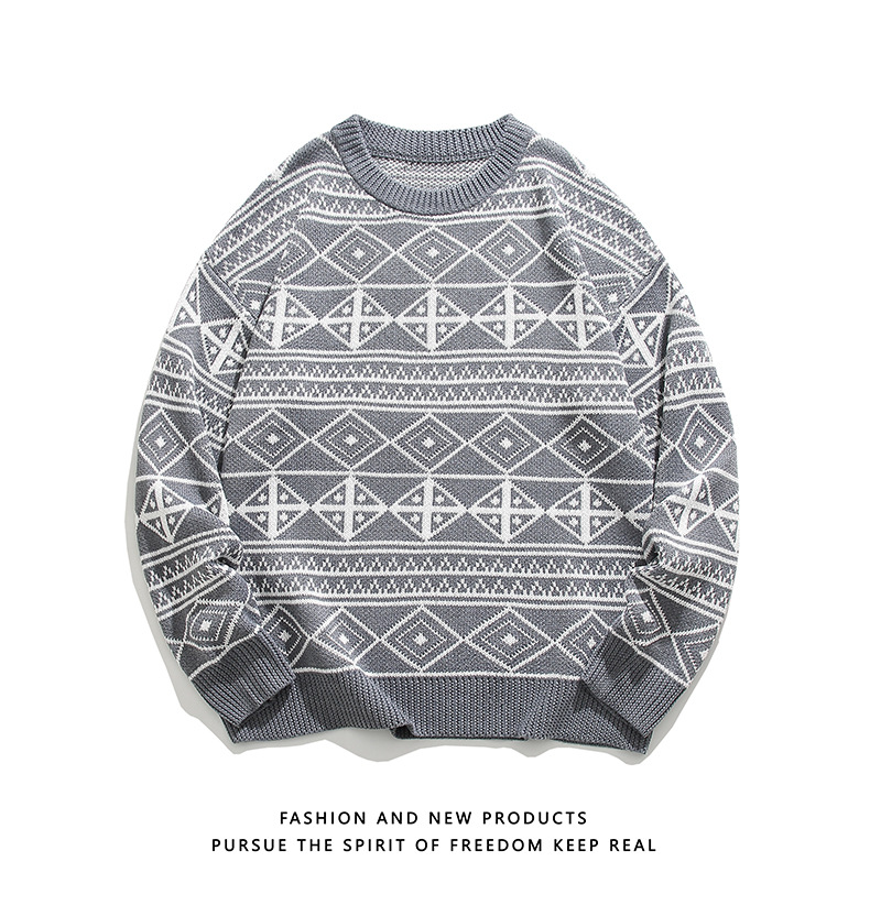 Men's Knitted Sweater Casual Winter Pullover For Men_voghion.com