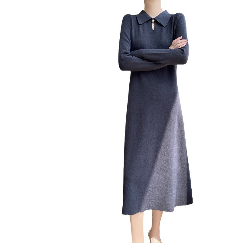 knitted extra-long long skirt