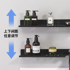 Punch-Free Washstand Storage Rack with Faucet, Mirror-Edge Drainage, and Minimalist Design for Bathroom & Toilet