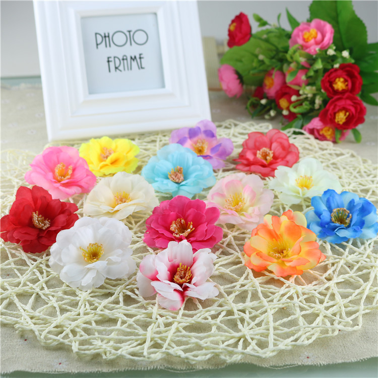Simulation flowers fake flowers silk head flower head flower cherry…