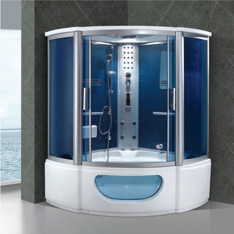 [Foshan Bathroom] Integrated Steam Room with Acrylic Surf Massage Bathtub Sauna Steam Room Shower Room