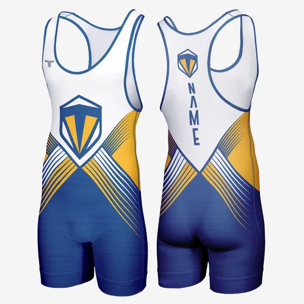 Wrestling Suit One-Piece Vest Running Suit Men's Fitness Wrestling Suit Sweat-Absorbent Weightlifting Training Suit Light, Quick-Drying and Comfortable