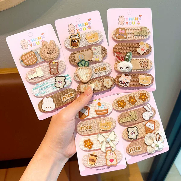 Baby Hair Finishing Artifact Velcro Children's Milk Cafe Magic Hair Finishing Girl's Bangs Hair Finishing Hair Patch Hair Accessories